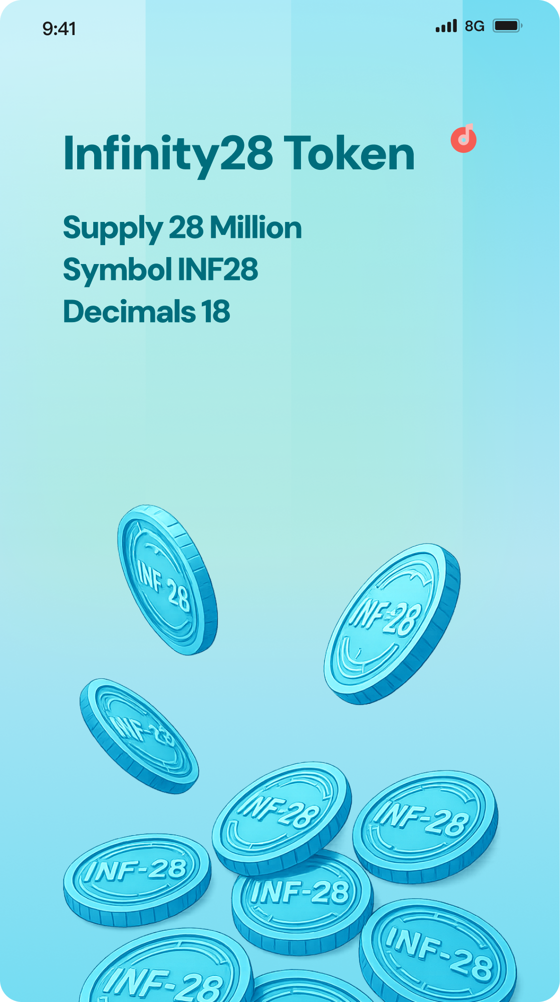 Earn INF28 tokens upon achievement